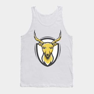 Deer mascot vector illustration Tank Top